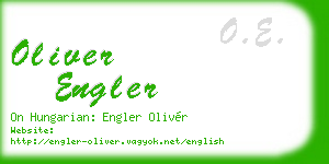 oliver engler business card